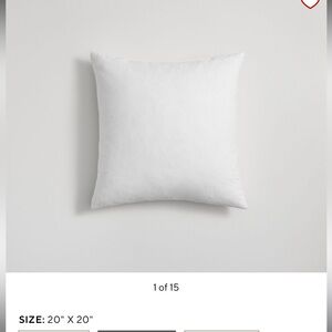 Pottery Barn Down Pillow Insert